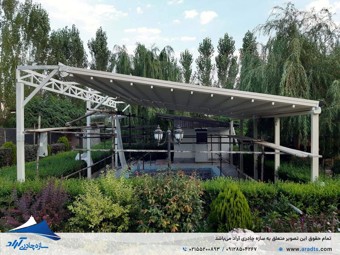سقف متحرک | انواع، کاربردها و راهنمای خرید برای حیاط، استخر، تراس و روف گاردن 